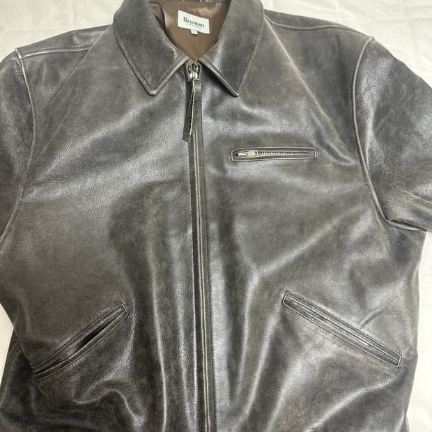 브루먼 og 레더 스포츠 자켓