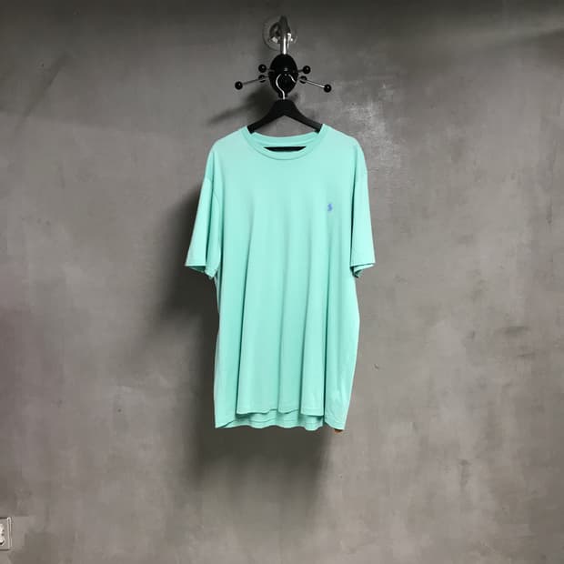 폴로 랄프로렌 QR 반팔 티셔츠 민트 L