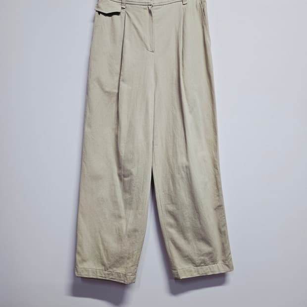 온앤온 베이지색 와이드 팬츠 슬랙스