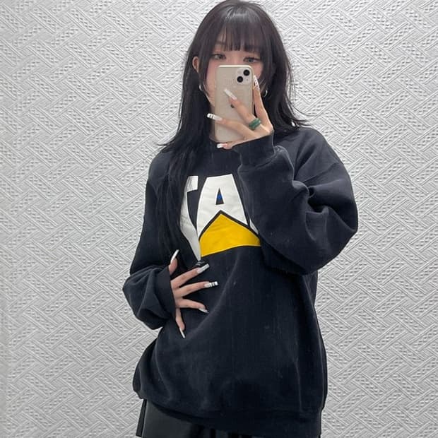 CAT 빈티지 90s 올드스쿨 빅로고 오버핏 맨투맨 XL C10922