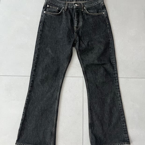 선플라워 플레어 블랙데님 31x32