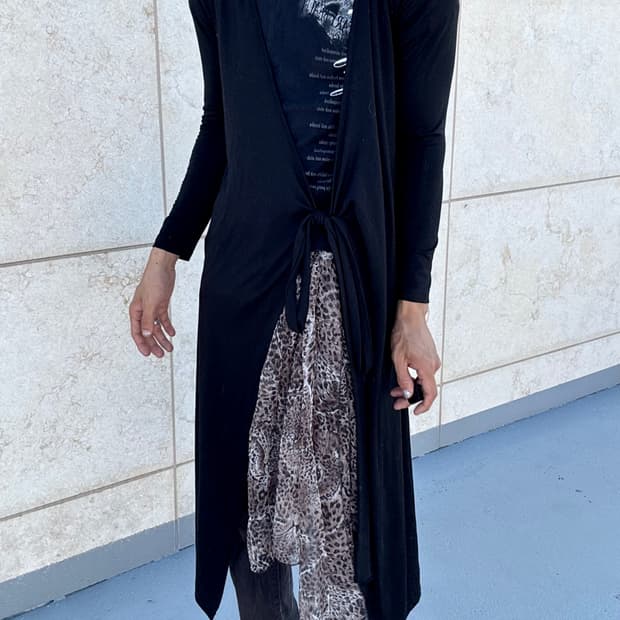 “Vintage” Chic Mood Long Cardigan