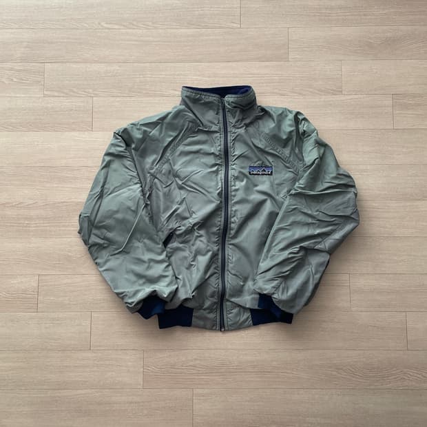 80s 파타고니아 쉘드 신칠라 데카태그 봄버 자켓 그레이 그린 rare