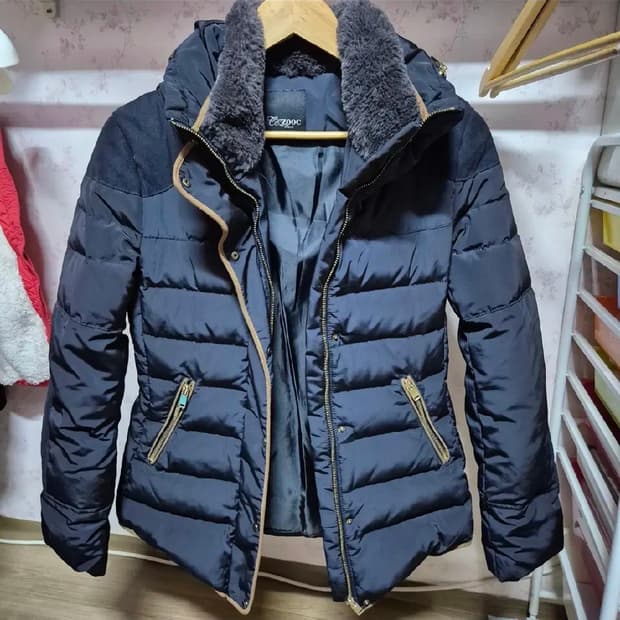 정품 zooc 주크 오리털 덕다운 후드 55 내장기능 경량패딩