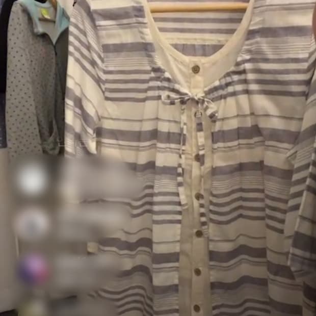 대대장 빈티지 모리걸 바선생 스트라이프