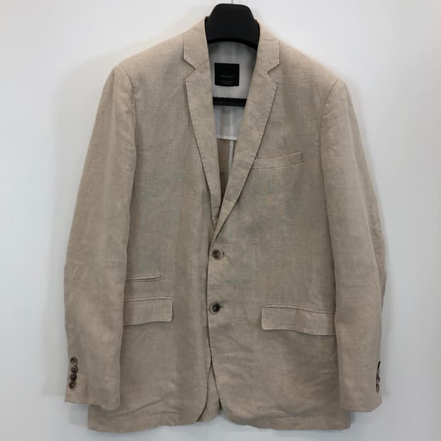 자라 린넨혼방 콤비자켓 105 사이즈