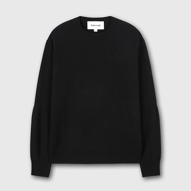 토니웩 메리노 울 코만도 니트 블랙 s