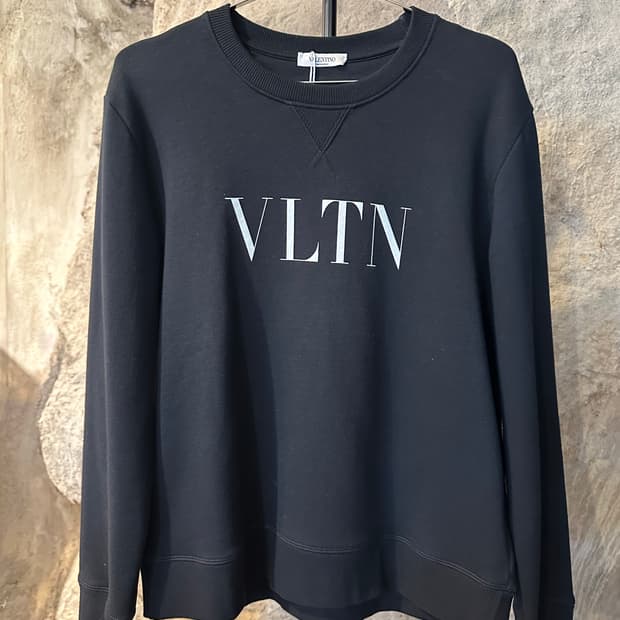 발렌티노 VLTN 로고 프린트 맨투맨