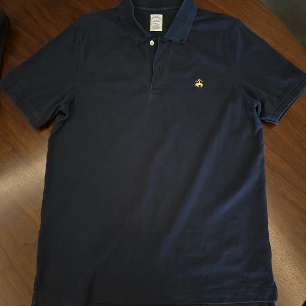 브룩스브라더스 수피마 폴로 네이비 슬림 L