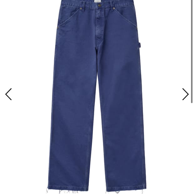 A.ta에이타 cut off carpenter pants 블루 L사이즈