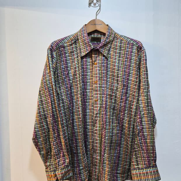 L) MISSONI 미쏘니 멀티컬러 체크 셔츠 팝니다