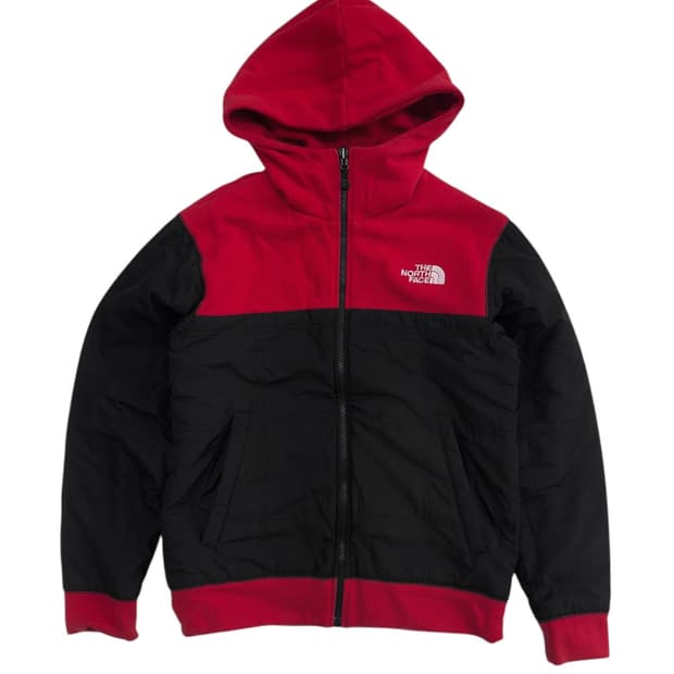 노스페이스 양면 누빔 후드집업 자켓
