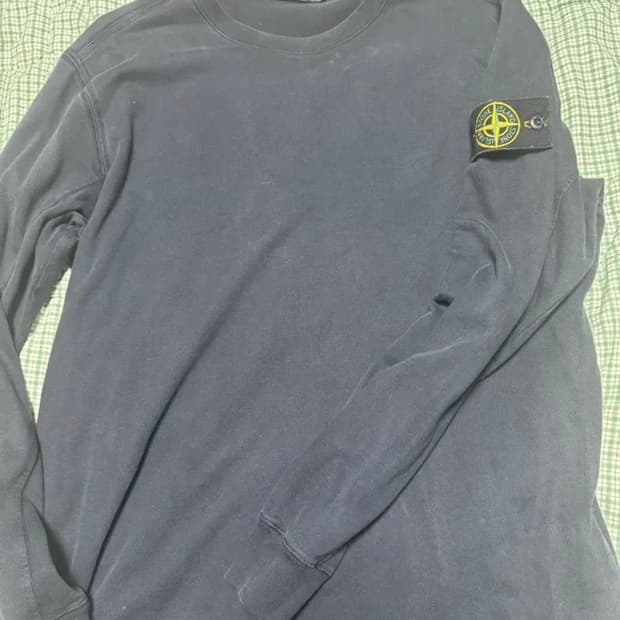 [L]스톤아일랜드 블랙 맨투맨