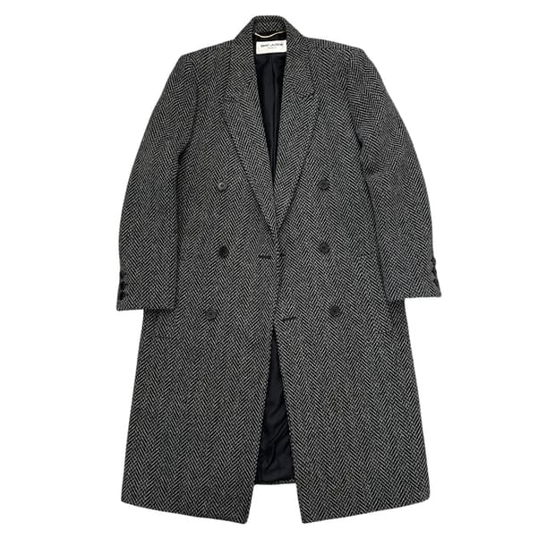 생로랑 헤링본 코트
