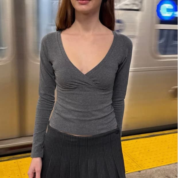 브랜디멜빌 amara top 롱슬리브