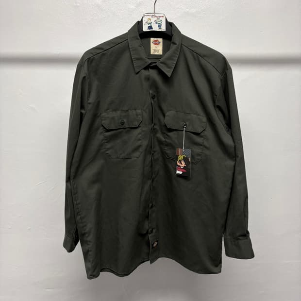 디키즈 워크셔츠 1 카키