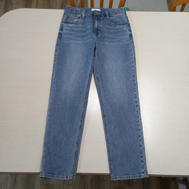 27 GIORDANO 하이웨이스트 워싱 스판 테이퍼드진 27-616