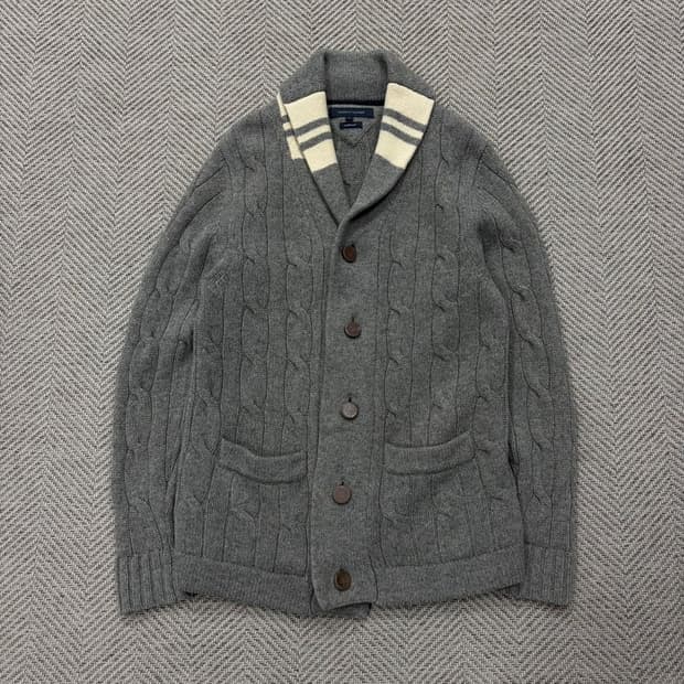 타미힐피거 숄카라 니트 가디건 v2359