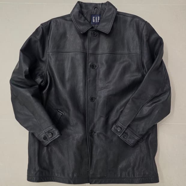 올드 갭 레더 카코트 L