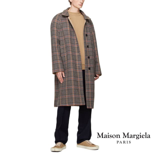 마르지엘라/컷아웃 양면 울 코트​