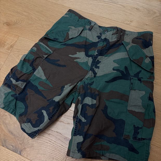 오리지널 m65 우드랜드 카모 팬츠 쇼츠 컷오프