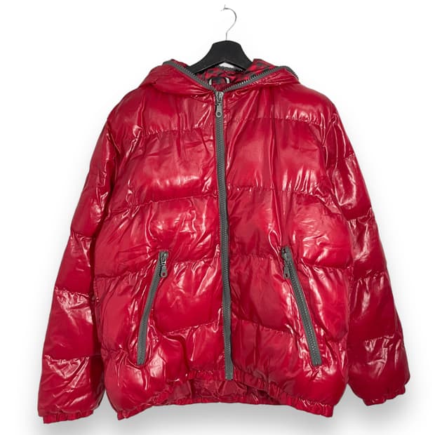 펑크 글로시 유광 패딩