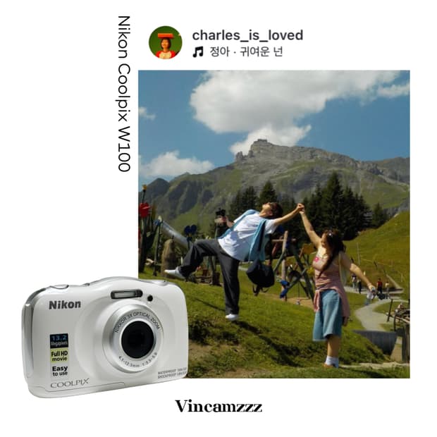 [찰스엔터 디카] Nikon 니콘 Coolpix W100 쿨픽스 카메라