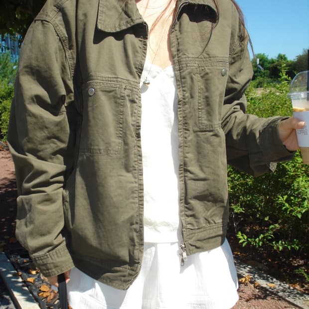 아워캐비넷 더스티 코튼 자켓 구합니다