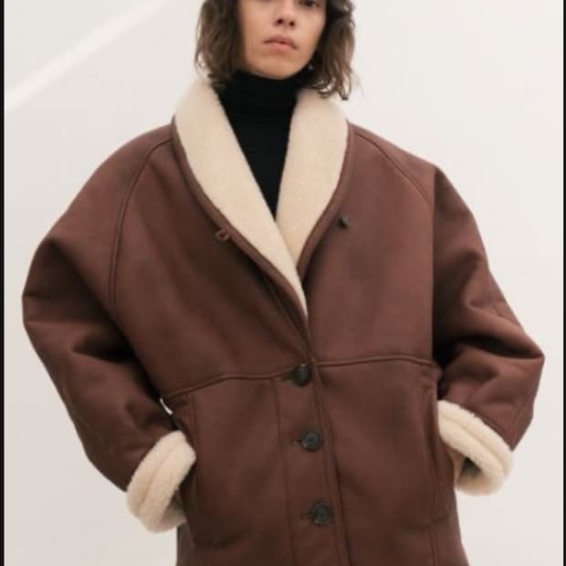 Le 르 / shawl collar shearing jacket 무스탕