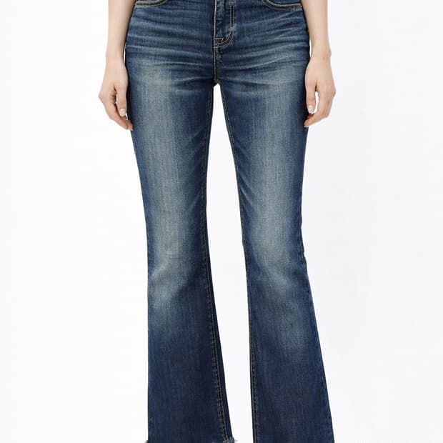 휴고보스 여성  데님 진청 부츠컷