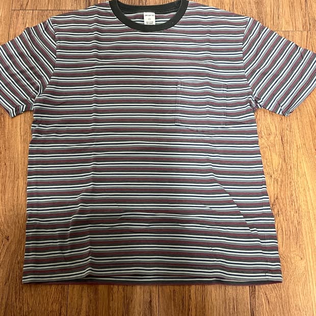 카키스 스트라이프 티셔츠 1