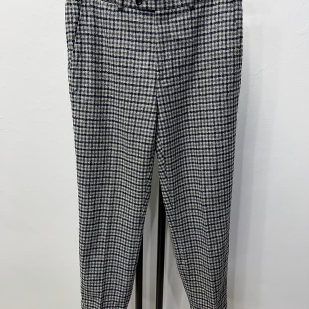 정품) 수트서플라이 체크 패턴 바지 48(32)