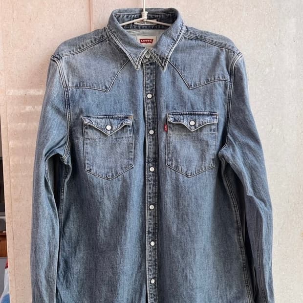 리바이스 연청 청셔츠,청난방(M)