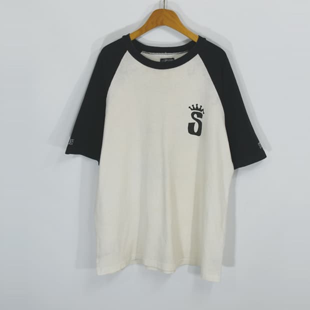 made in USA 00s stussy 빈티지래글런티셔츠