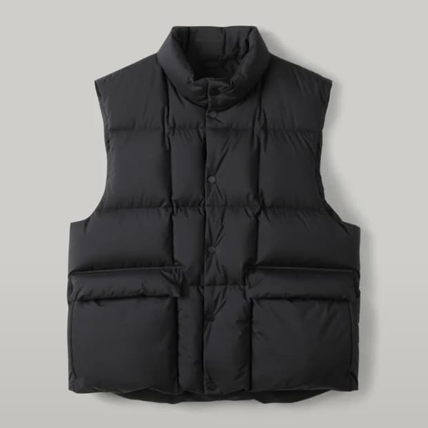 [S] 247 시리즈 TORAY DELFY 헝가리구스 다운 베스트 블랙