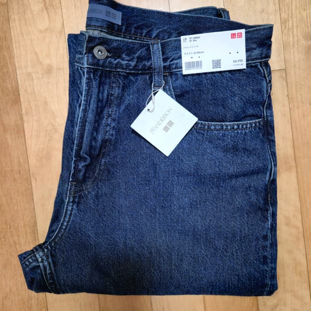 유니클로 JW앤더슨 스트레이트 청바지 33 새제품