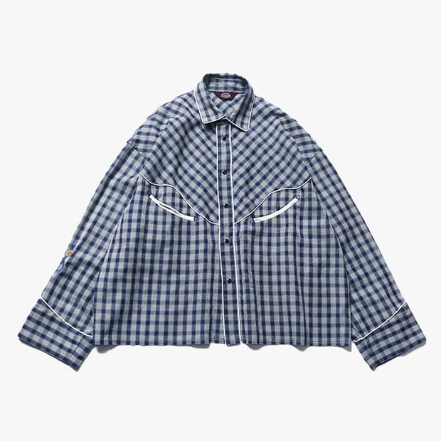 TOWN CRAFT - CUT OFF WESTERN SHIRT