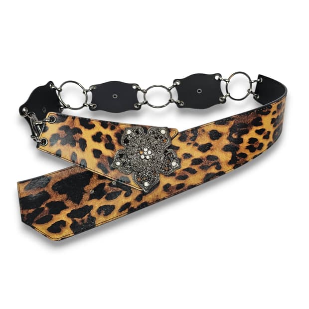 Leopard Belt 호피 콘초 체인 벨트