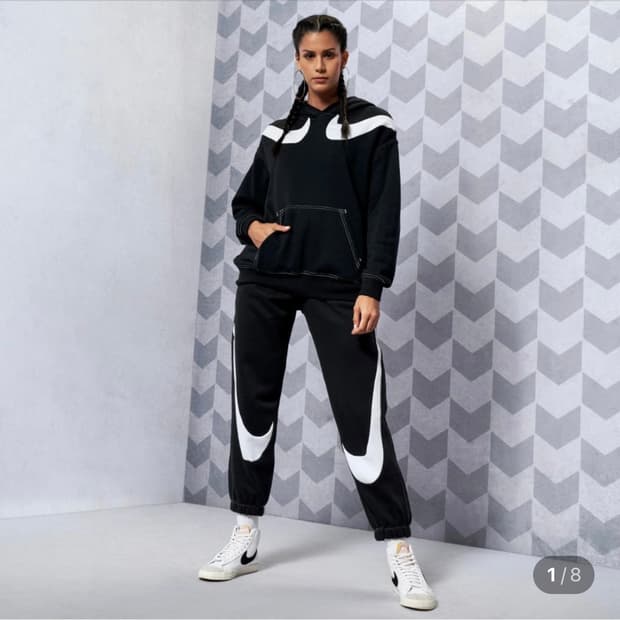 여성 나이키 빅스우시 기모 조거팬츠