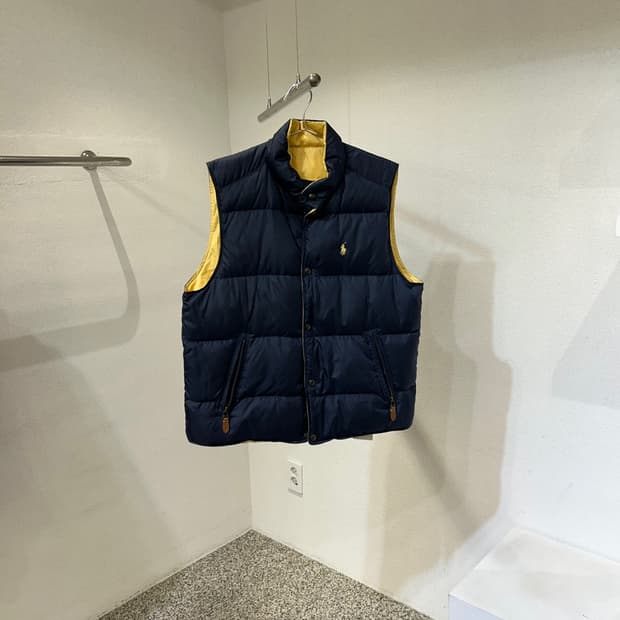 폴로랄프로렌 양면 다운 패딩 조끼