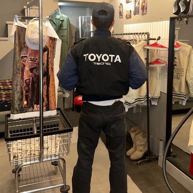 Toyota Tecno logo work bomber jacket