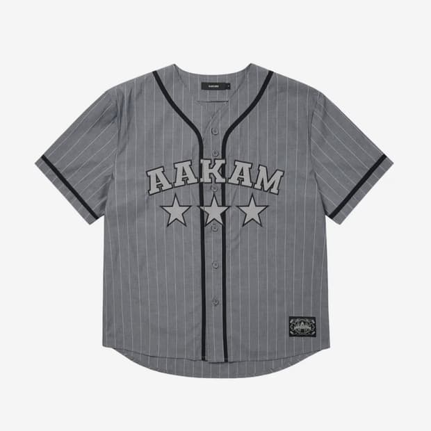 AAKAM Cotton Baseball Jersey (Gray)