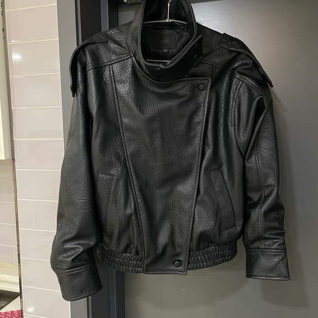자라 가죽 자켓M(66)