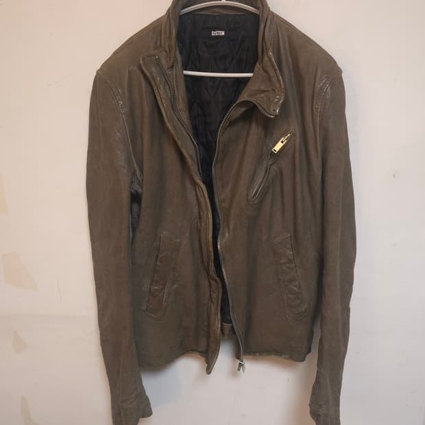 시스템 옴므 남성 양가죽 자켓 100 