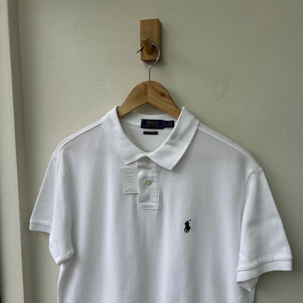 16764 - 폴로 랄프로렌 화이트 반팔 카라티