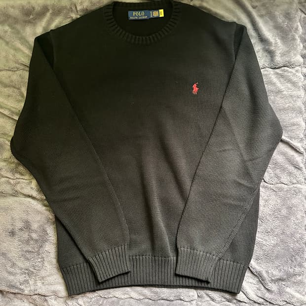 폴로 랄프로렌 코튼 니트 블랙