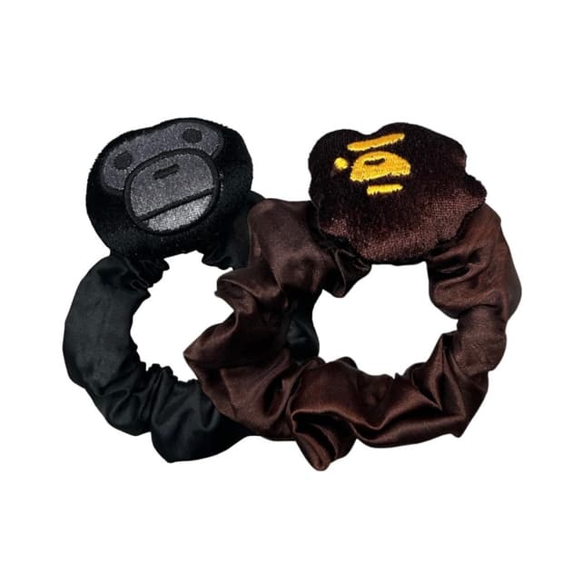 세트) 베이프 bape 베이비 마일로/빅사루 머리끈 스크런치 곱창밴드