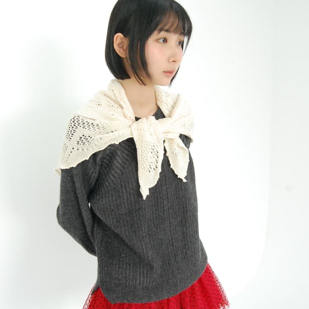 Laura ashley knit shawl