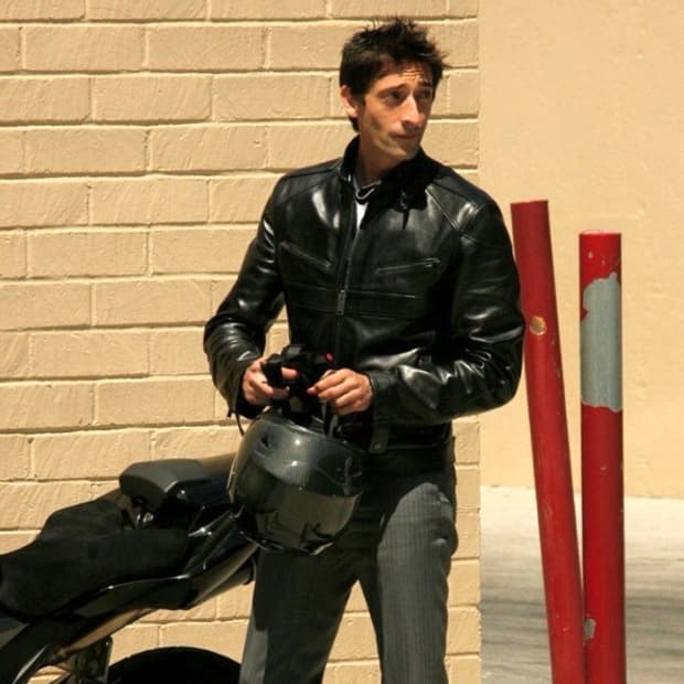 (100) 시스템옴므 램스킨 바이커 가죽자켓