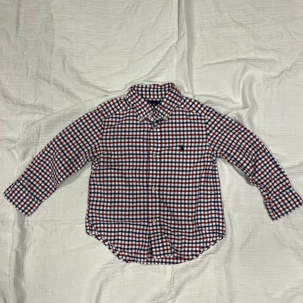 폴로 Ralph Lauren 베이비 클래식 체크 셔츠 3T (100)